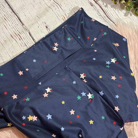 Summersalt Do It All High Rise 7/8 Leggings Deep Sea Blue Scatter Star Print - Picture 9 of 9